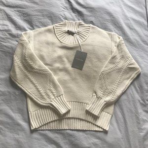 Everlane | Texture Cotton Cable Sweater | S | NWT